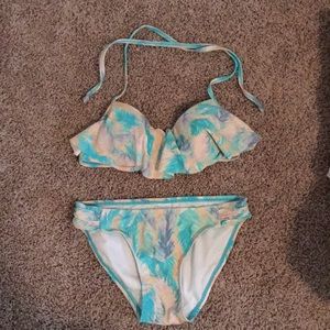 Xhilaration Tropical underwire Bikini Set XS/S